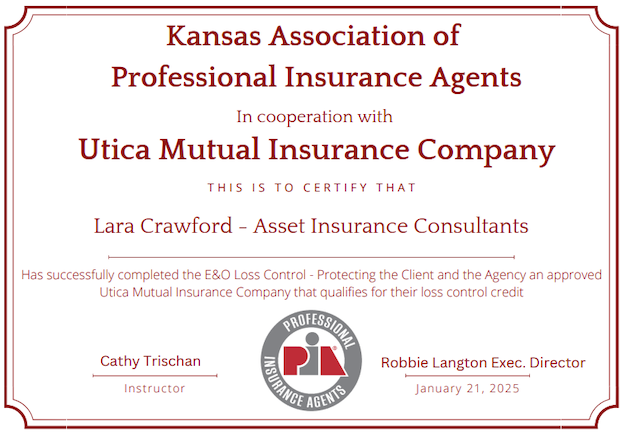 Utica Mutual Insurance Company Certification