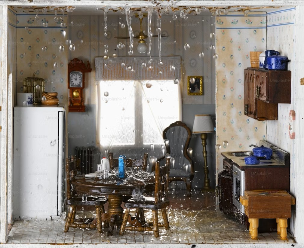 water damage in home